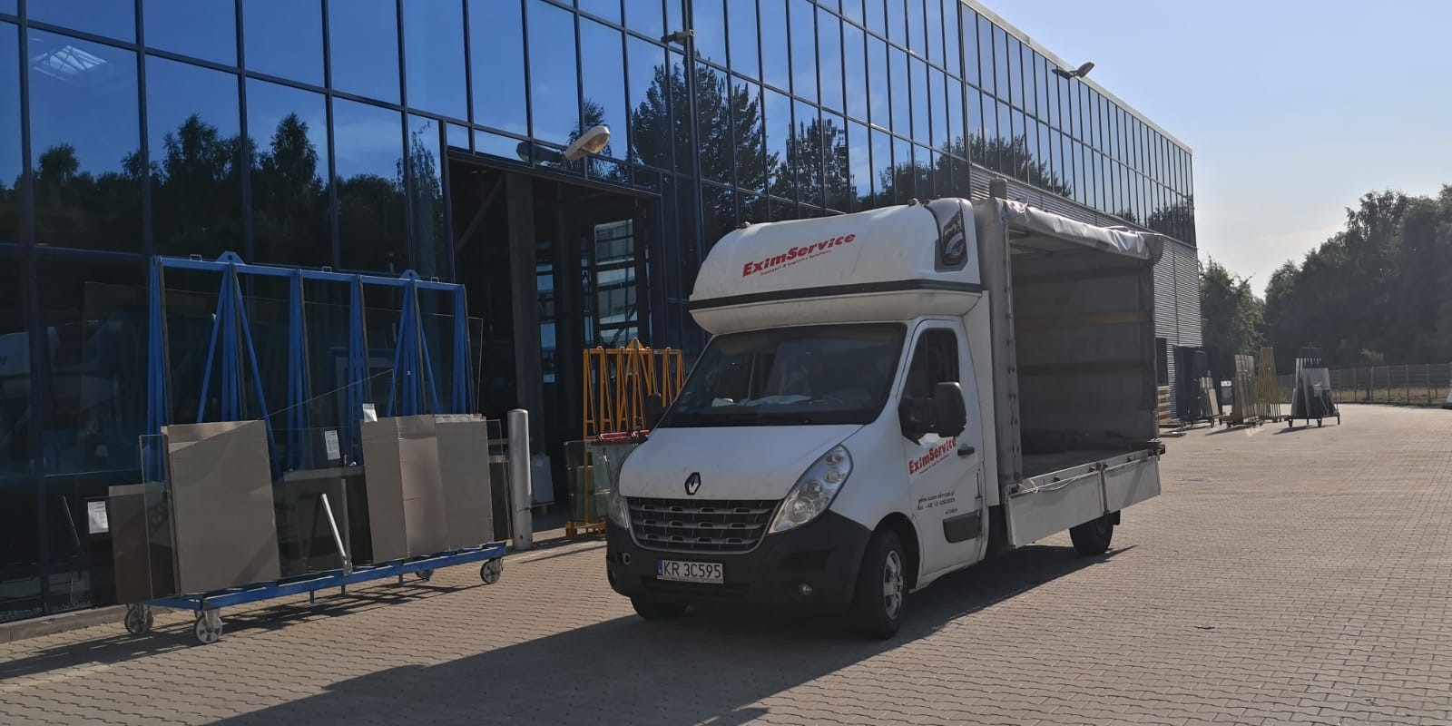 EximService — dostawa szkła, Lipsk